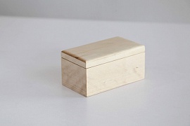 Коробка деревянная прямоугольная с крышкой на магните