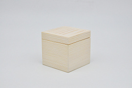 Коробка деревянная, квадратная, мини